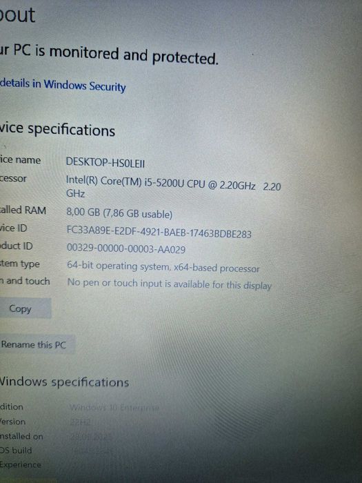HP ProBook 450 G2, Intel Core i5-5200U