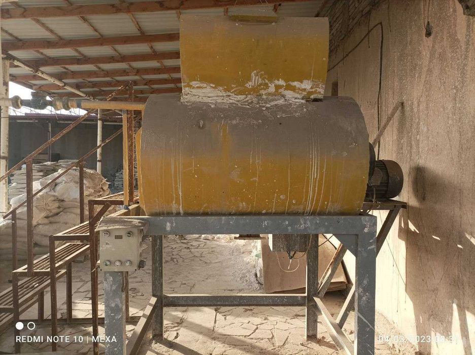 Газоблок ва гипсоблок ишлаб чикариш ускуналари комплект сотилади