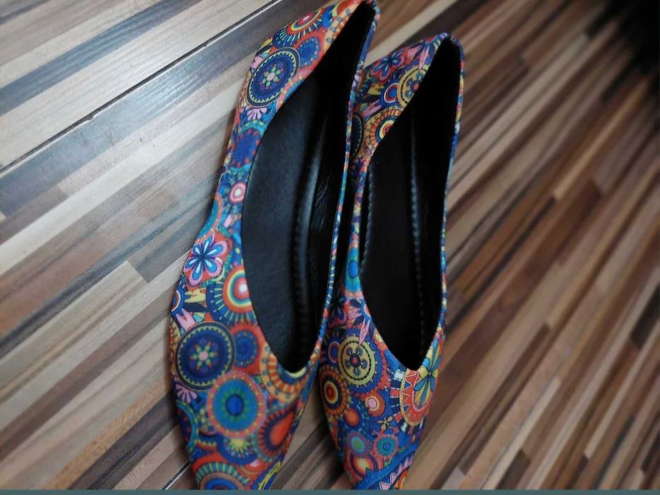 Pantofi casual motiv oriental 38