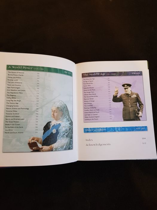 Enciclopedie/ carte în limba engleză, ,,British History", 512 pagini