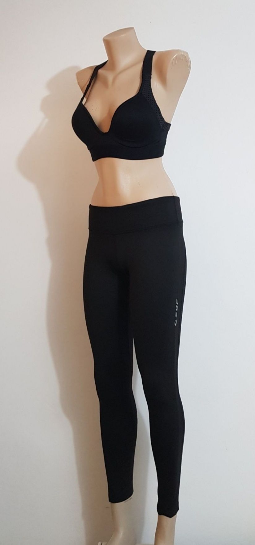 Set, leggings  SOC 2 piese,  bustiera+colanti, fitness, alergare