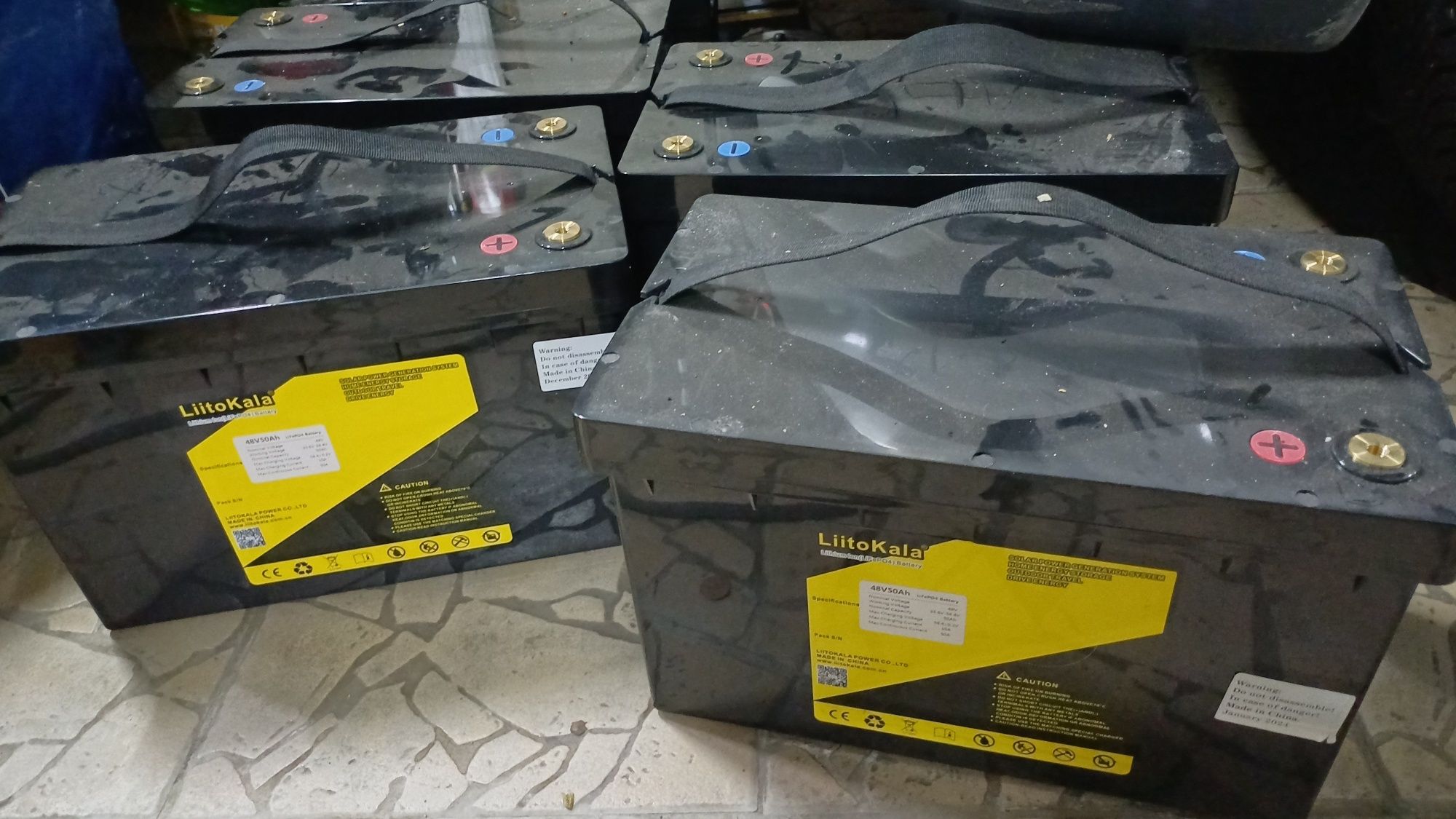 Baterii LifePo4 48v/52.4v 16s Liitokala 50ah 5 bucati