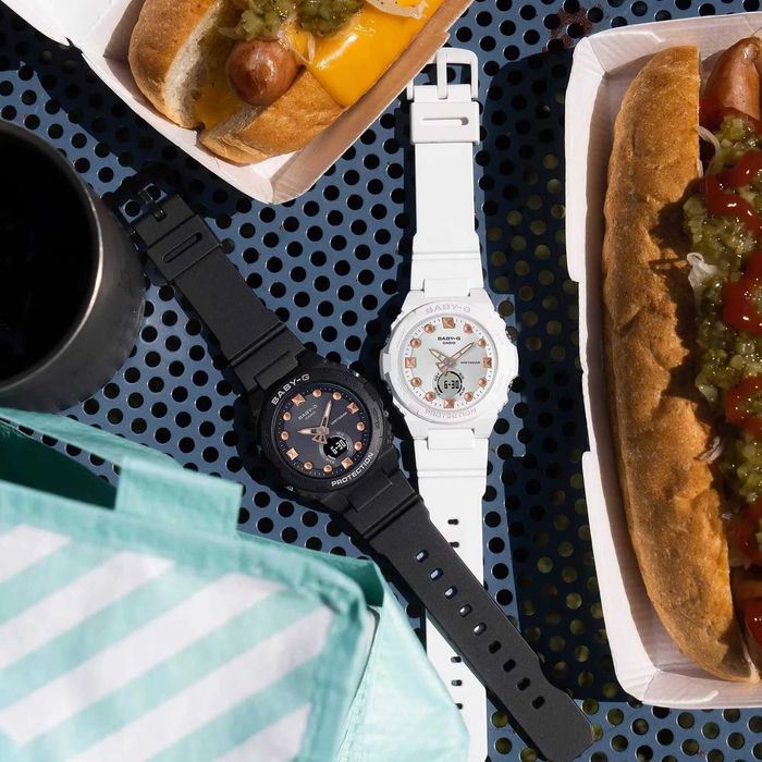 Дамски часовник Casio Baby-G Pearl Beauty Limited - Наличен Бял и Чере