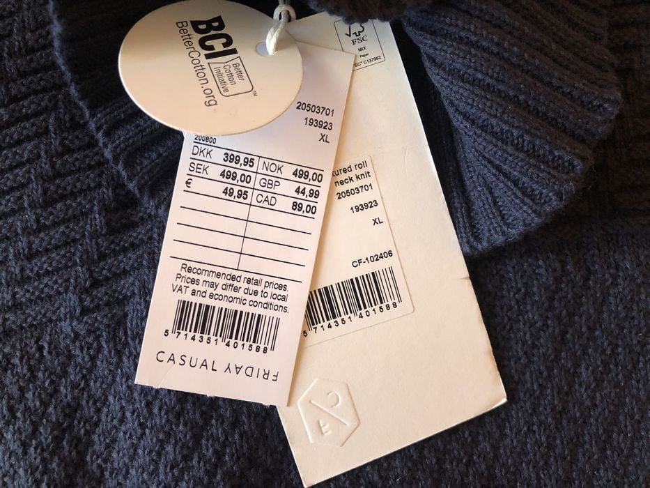 Casual Friday Turtle Knitted Pullover ОРИГИНАЛ мъжко поло - L