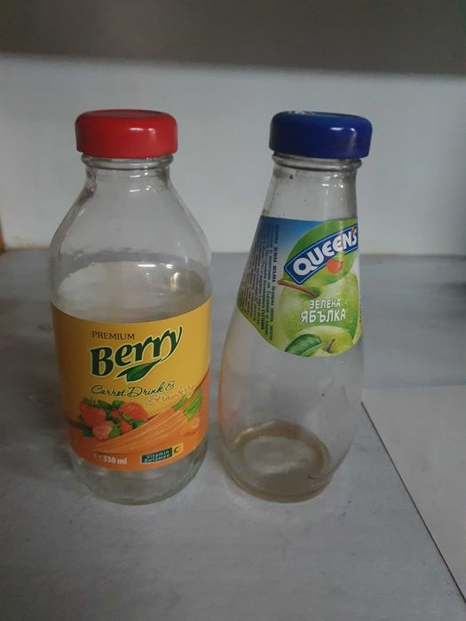 стъклени бутилки