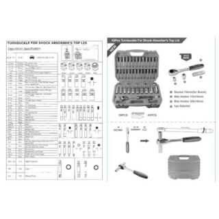 Haina HA-2207 Kit de asamblare amortizor cu clichet din 43 de piese