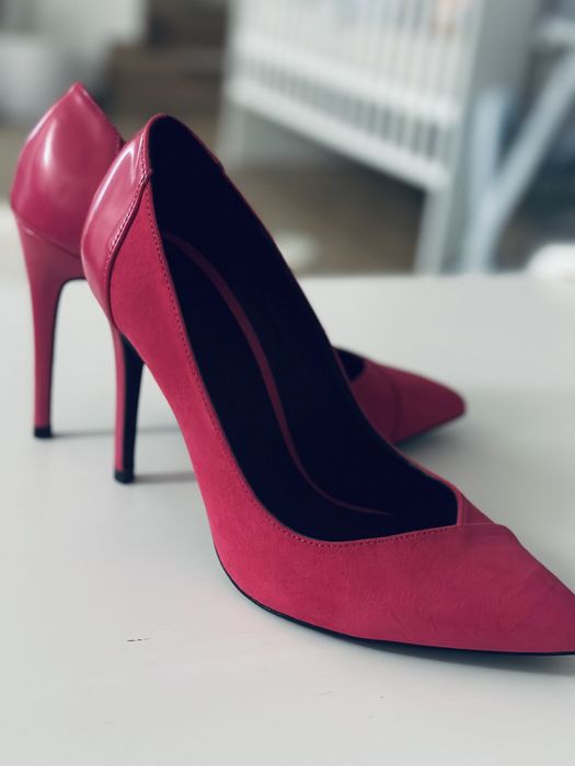 Pantofi stiletto magenta