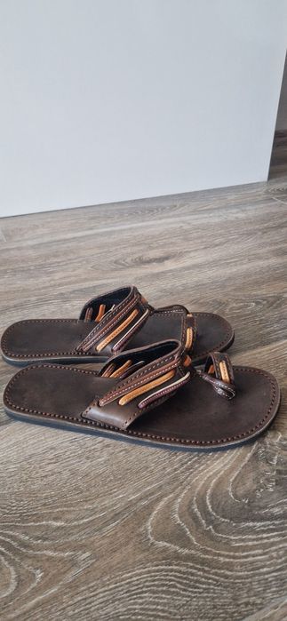 Мъжки чехли от естествена кожа!