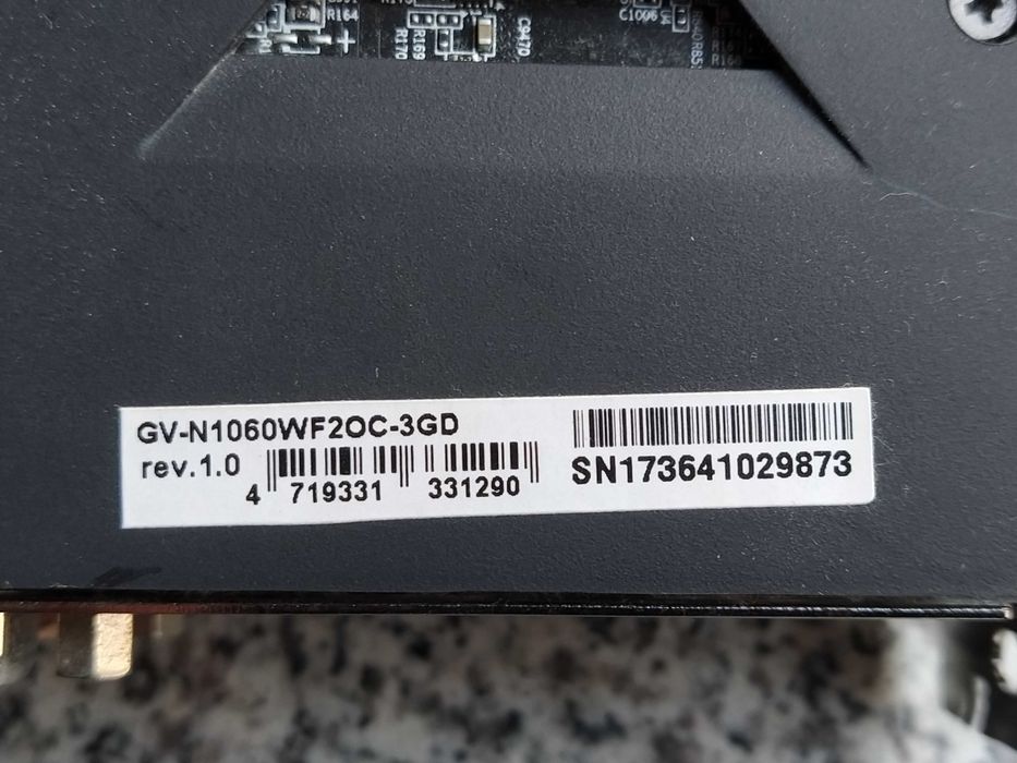 Kit CPU AMD Ryzen 5 1600AF+ cooler + GTX 1060 3GB