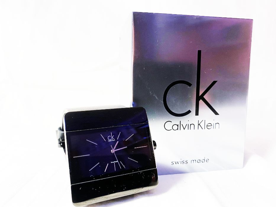 Ceas Calvin Klein Cadran Patrat Negru Dama