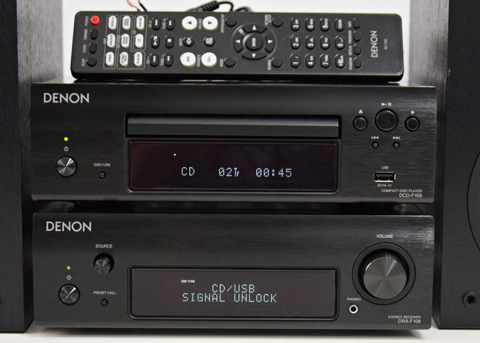 MiniSistem Denon D-F 109, amplificator + cd player + boxe