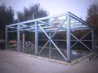 Vand  hala metalică cu structura metalică din panou izolat 10x30