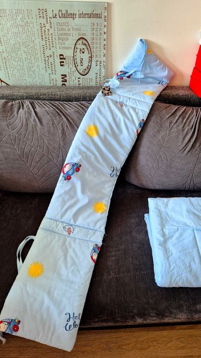 Намалена от 85лв нова завивка и обиколник за легло бебе Лорели