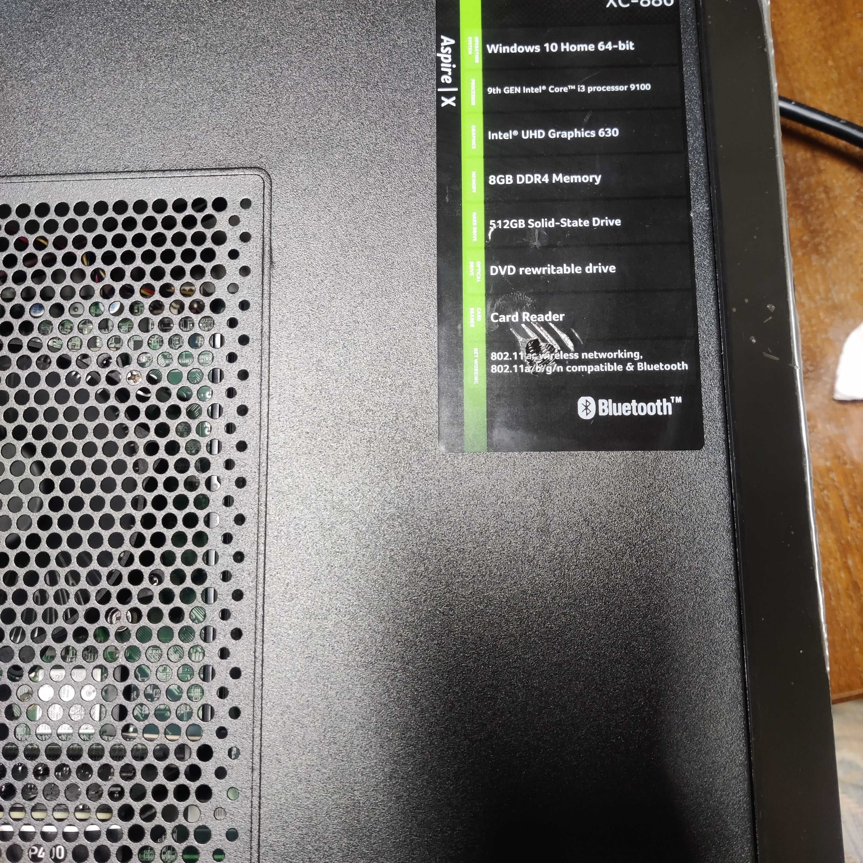 Продавам: Компютър Acer Aspire XC-886 i5 9500T 512gb M.2 SSD 32gb DDR4