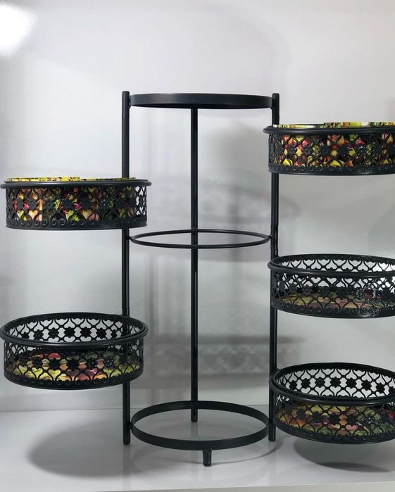 Dekorativ sabzavot va meva savati. Metalldan