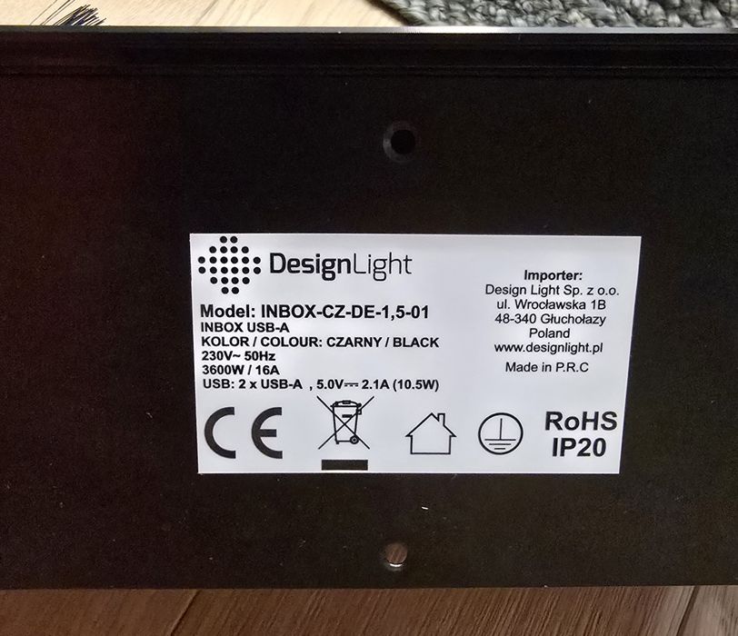 Priza birou Inbox DesignLight