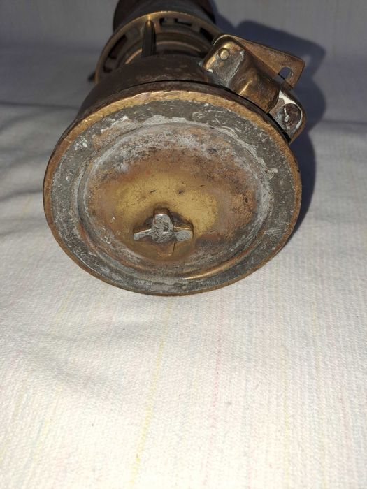 lampa miner bronz foarte veche