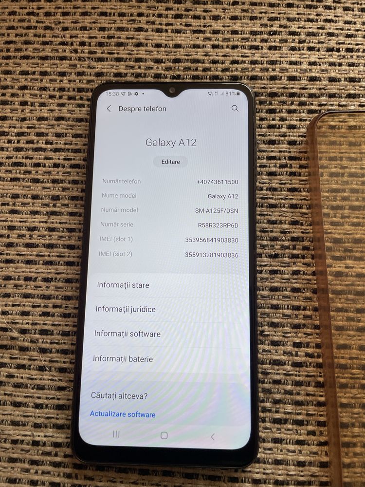 Samsung Galaxy A12, Dual SIM, 4GB RAM, 128GB, 4G, Nacho Black