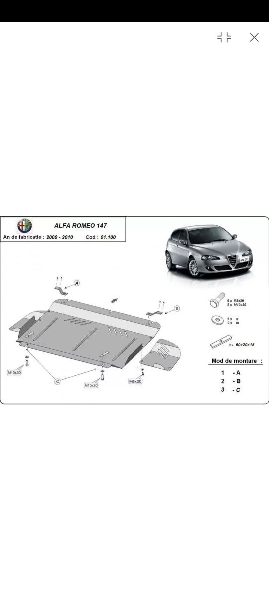 Scut Alfa Romeo 147