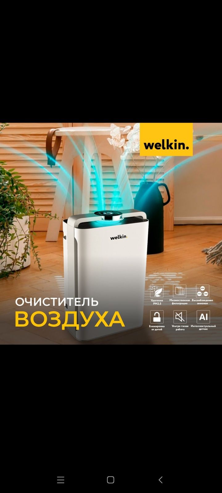 Очиститель увлажнитель воздуха Welkin