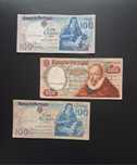 Lot bancnote 500+ 100 Escudos Portugalia, bani vechi