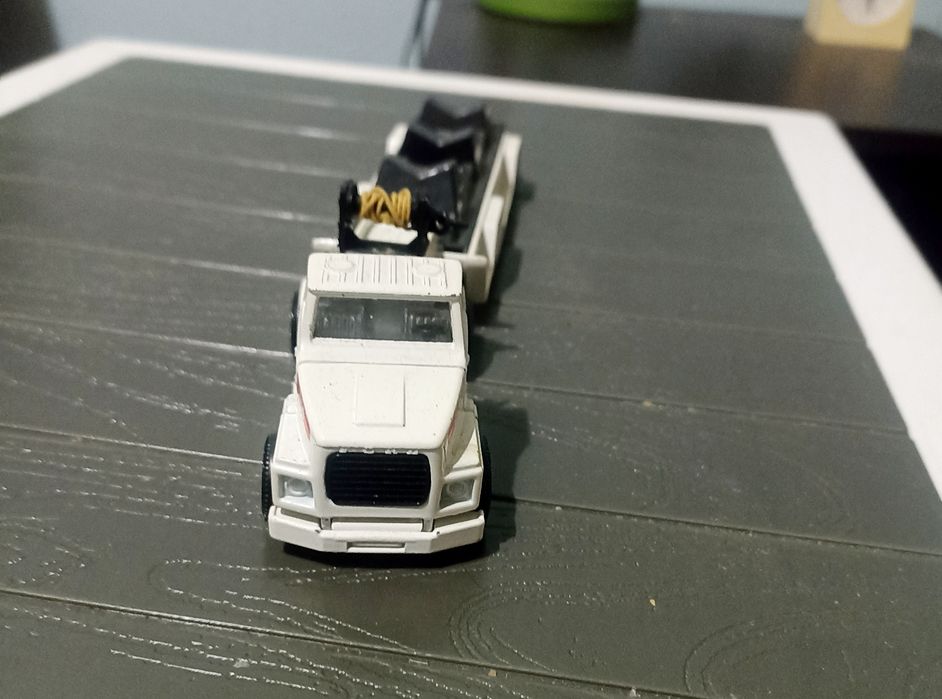 Метална количка  Тир с откачаща платформа  качествена за колекция 40 л