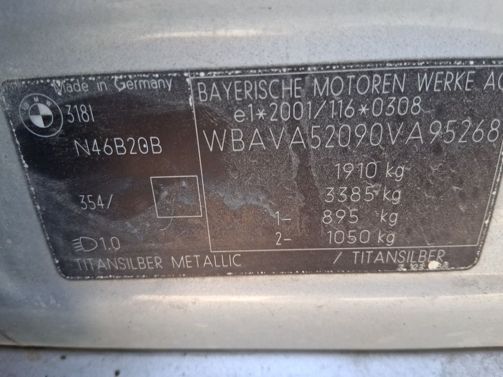 Piese  BMW e90 318 2.0 valvetronic cutie automata