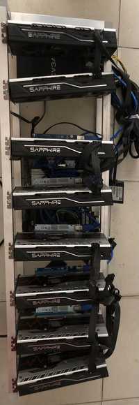 Mining Rig Sapphire RX570 4GB Pulse ETC, RVN, ZIL, ERGO, Beam