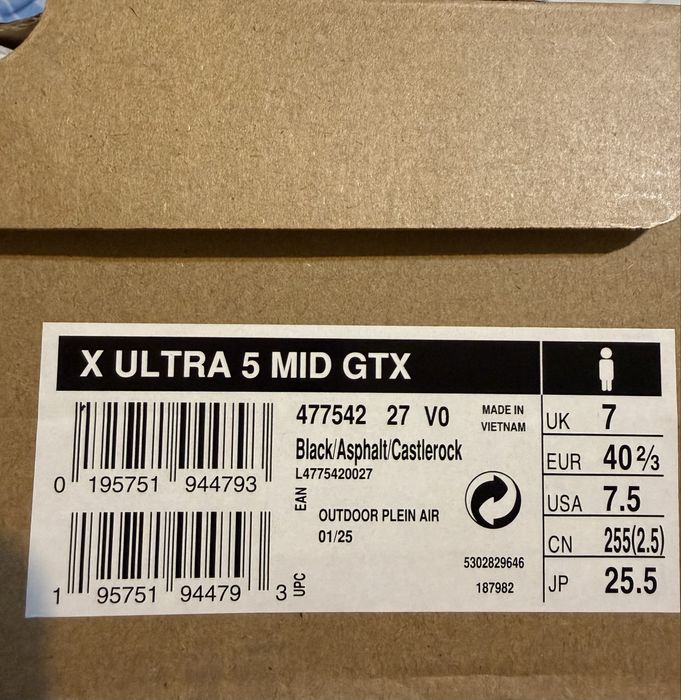 Salomon X Ultra 5 MID GTX qishki poxodlar uchun etik razmer 40,5