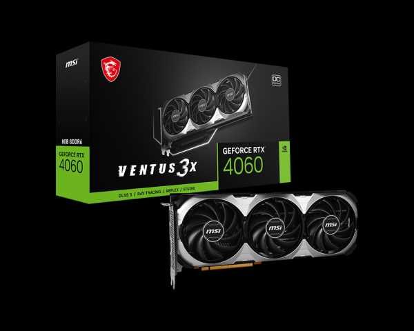 Видеокарта MSI GeForce RTX 4060 VENTUS 3X OC