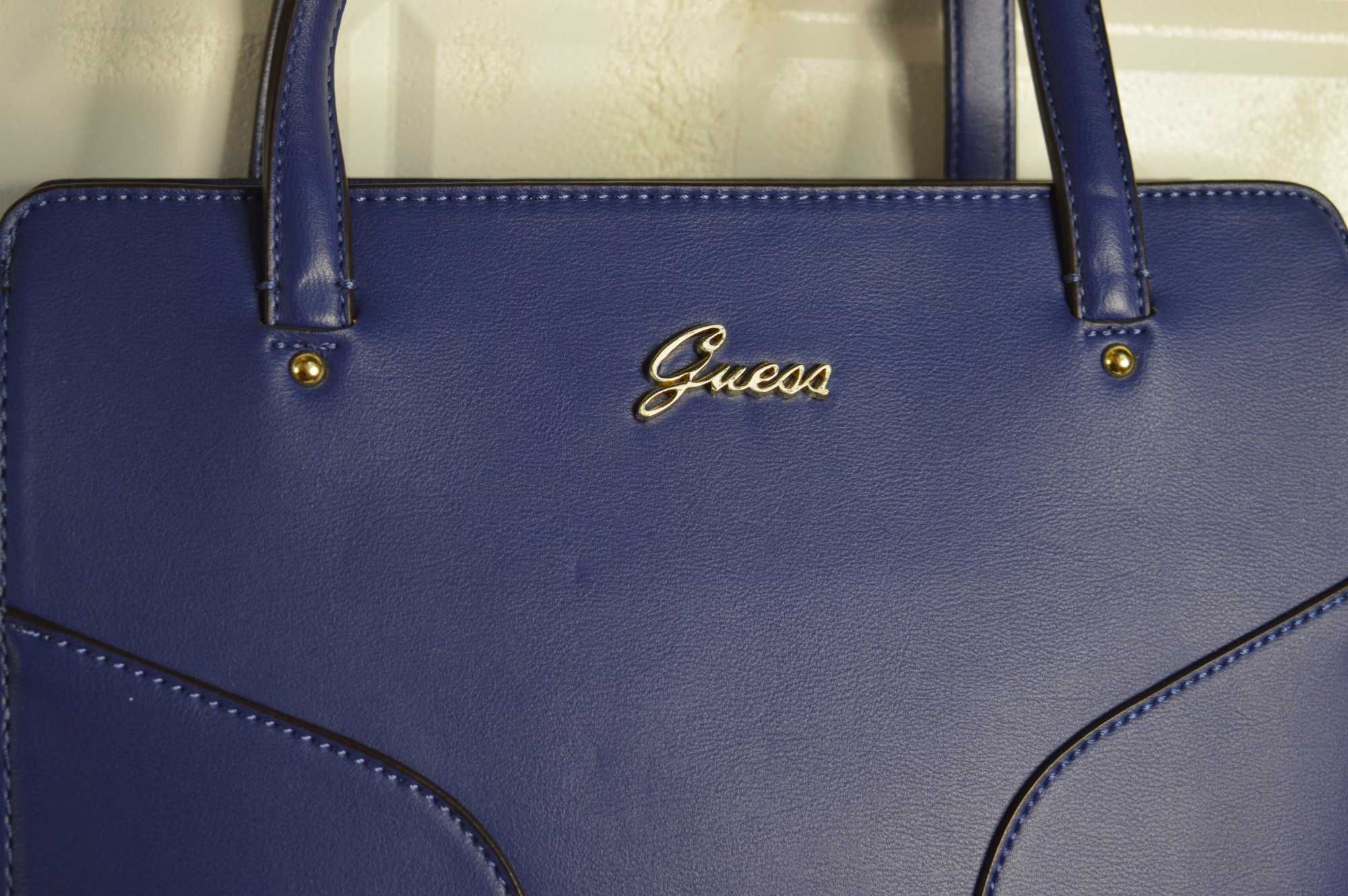 Geantă Guess albastră - shopperbag