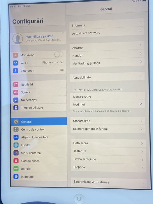 Vand tableta ipad air