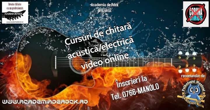 Cursuri și lecții de chitară la Școala privată "Academia de Rock"