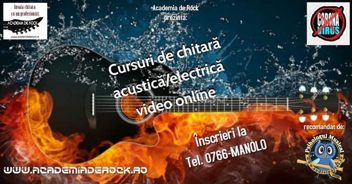 Cursuri ș lecții de chitară la Școala privată "Academia de Rock"