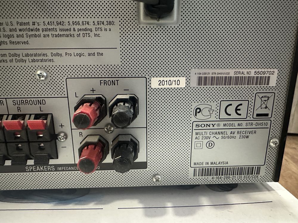 Ресийвър sony str dh 510