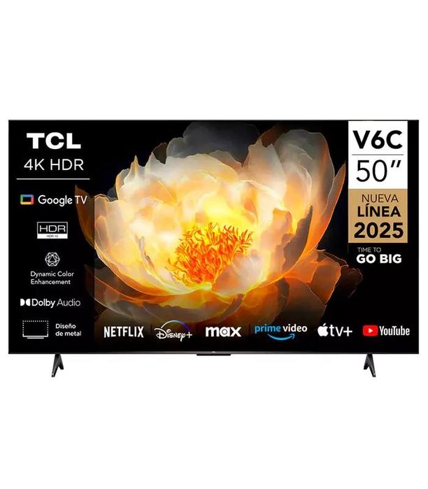 Televizor/ Телевизор 50 TCL V6C 4K HDR TV  (2025) . Для дома.