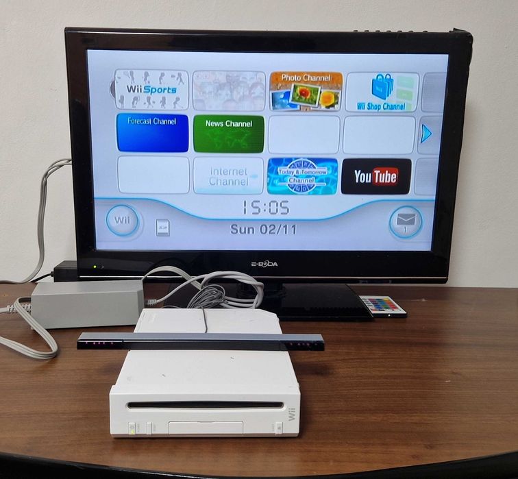 Console Nintendo Wii Alb/Negru + accesorii