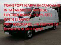 Transport marfa, mutare mobila,  cu manipulanti Craiova - tara