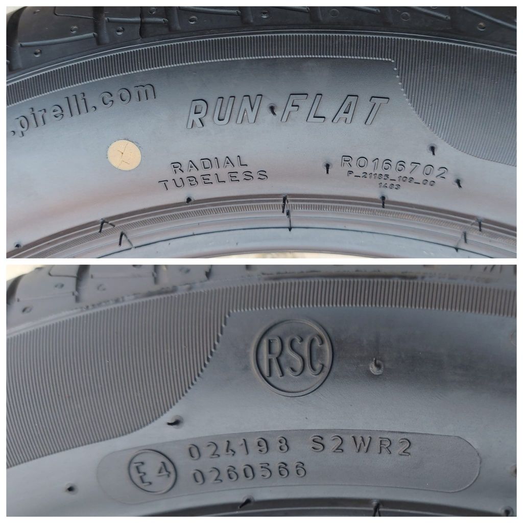 Set 2buc 195/55 R16 87W Pirelli Cinturato P7 *BMW RFT RSC vară
