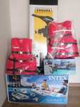 Barca gonflabila Intex Mariner 4,motor Minnkota. suport,veste salvare!