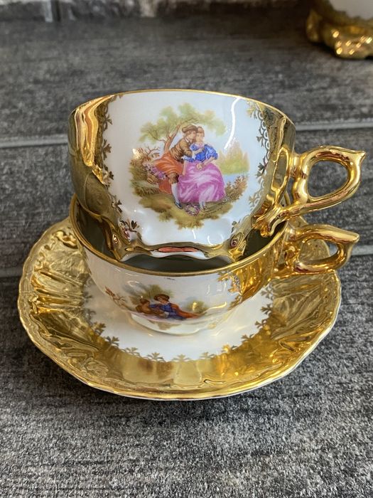 Красив много лек златист сервиз за кафе -Ansbach Bavaria