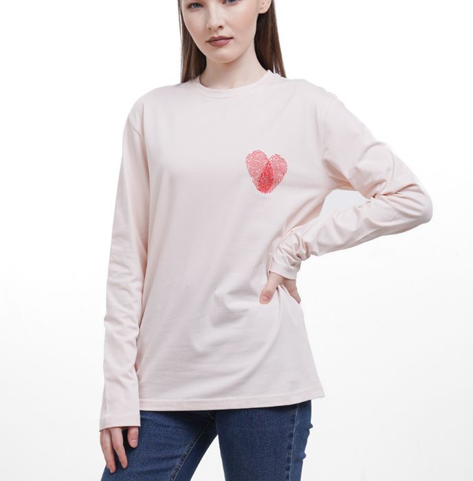 Женский лонгслив, оверсайз, HUJA, 100% хлопок