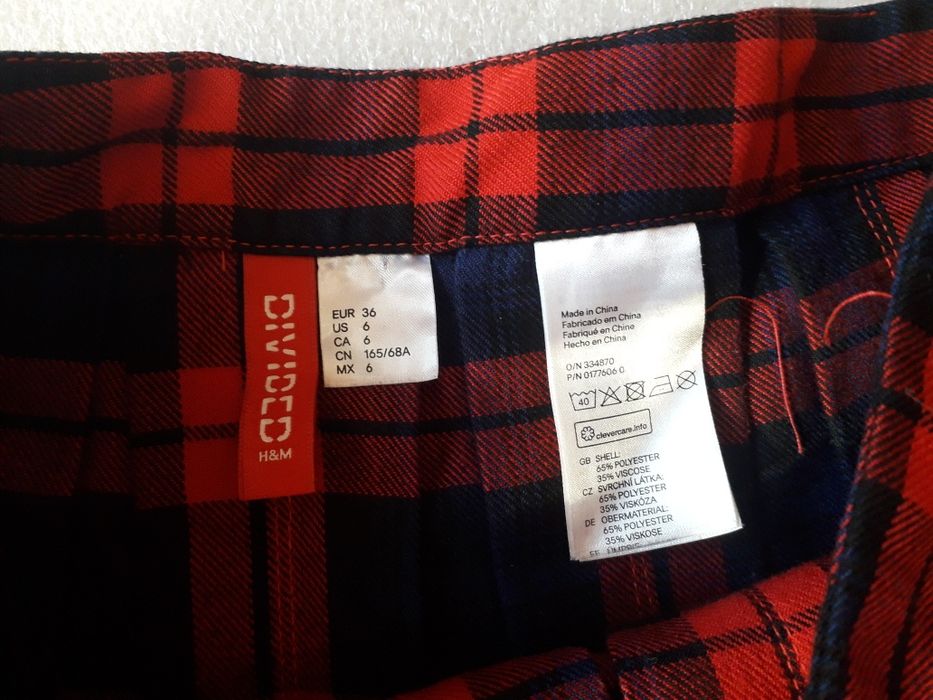 Пола H&M, шотландско каре, XS-размер