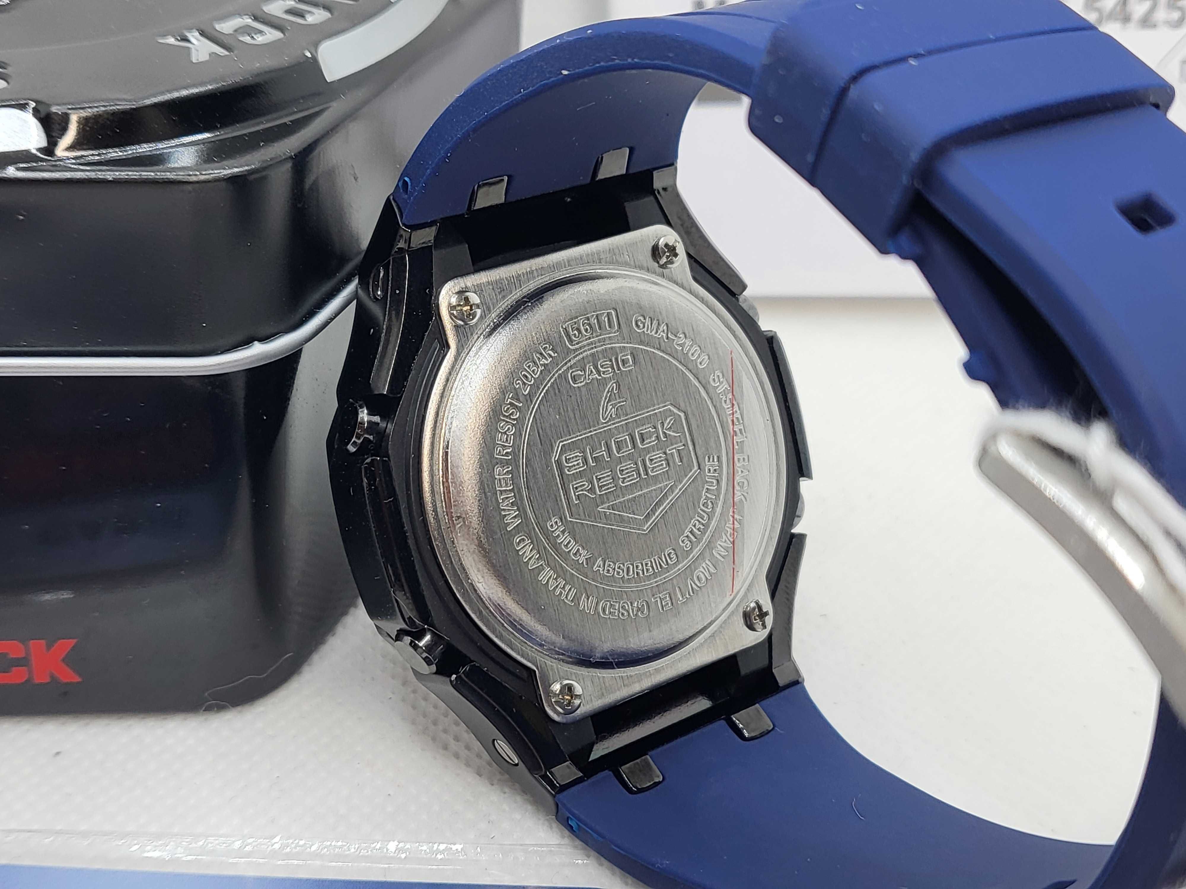 Ceas Casio g shock Royal Casioak GMA-2100 blue-orange, Garantie 2 ani