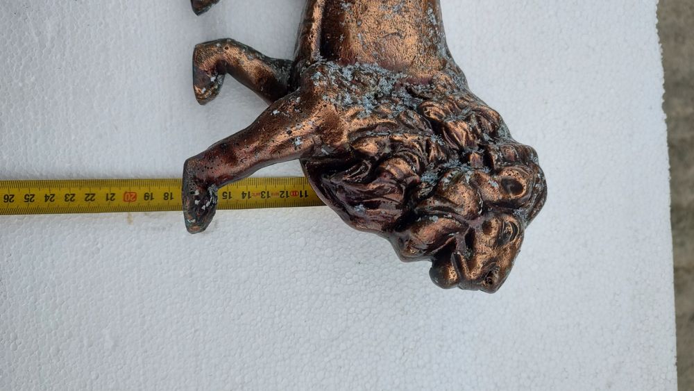 Statuetă leu din aluminiu vintage