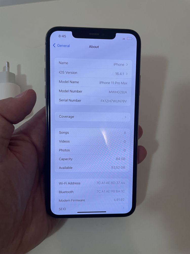 iPhone 11pro max 64GB 86% bat