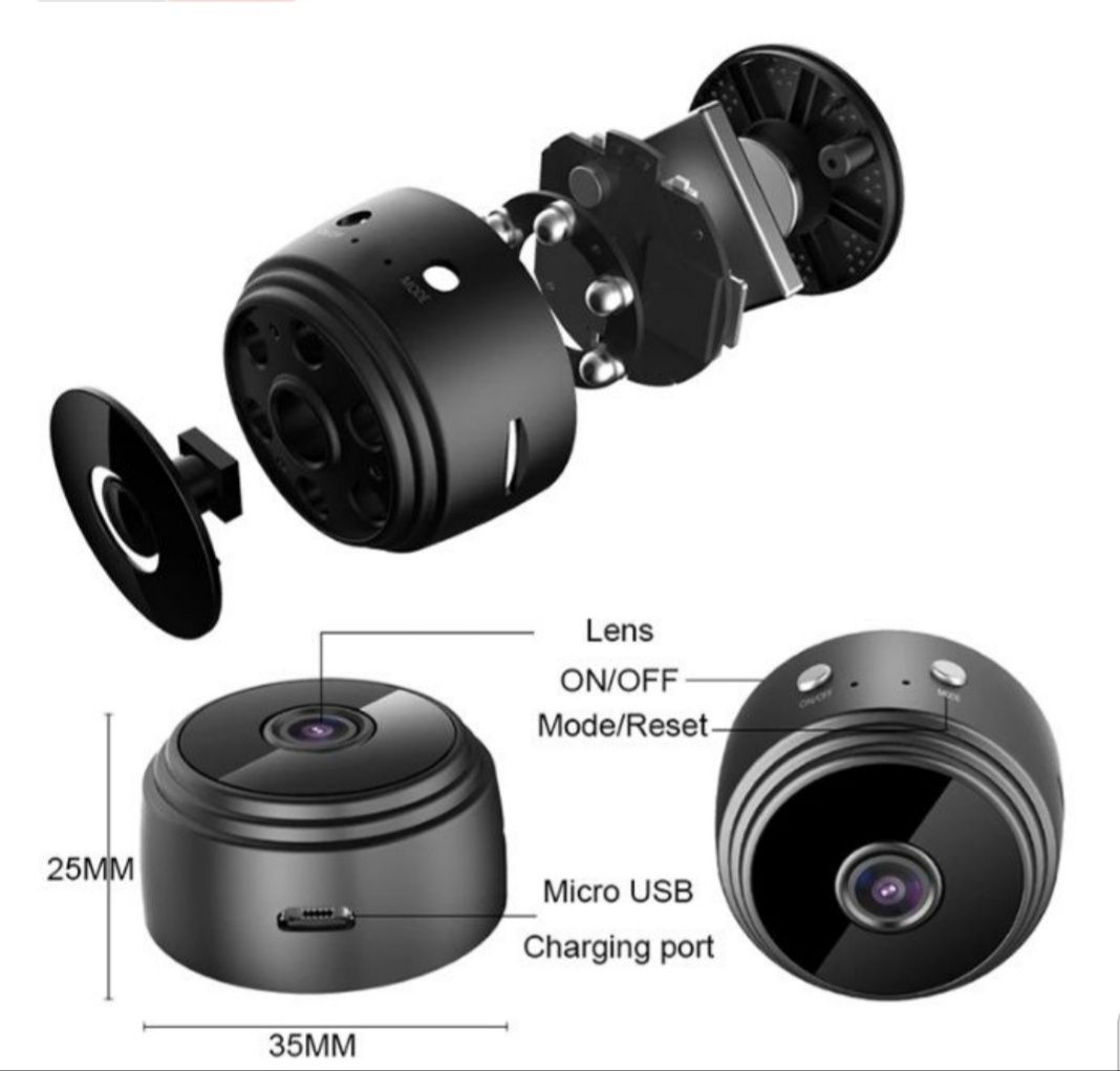 Mini camera video de supraveghere wifi spion 1080P senzor miscare