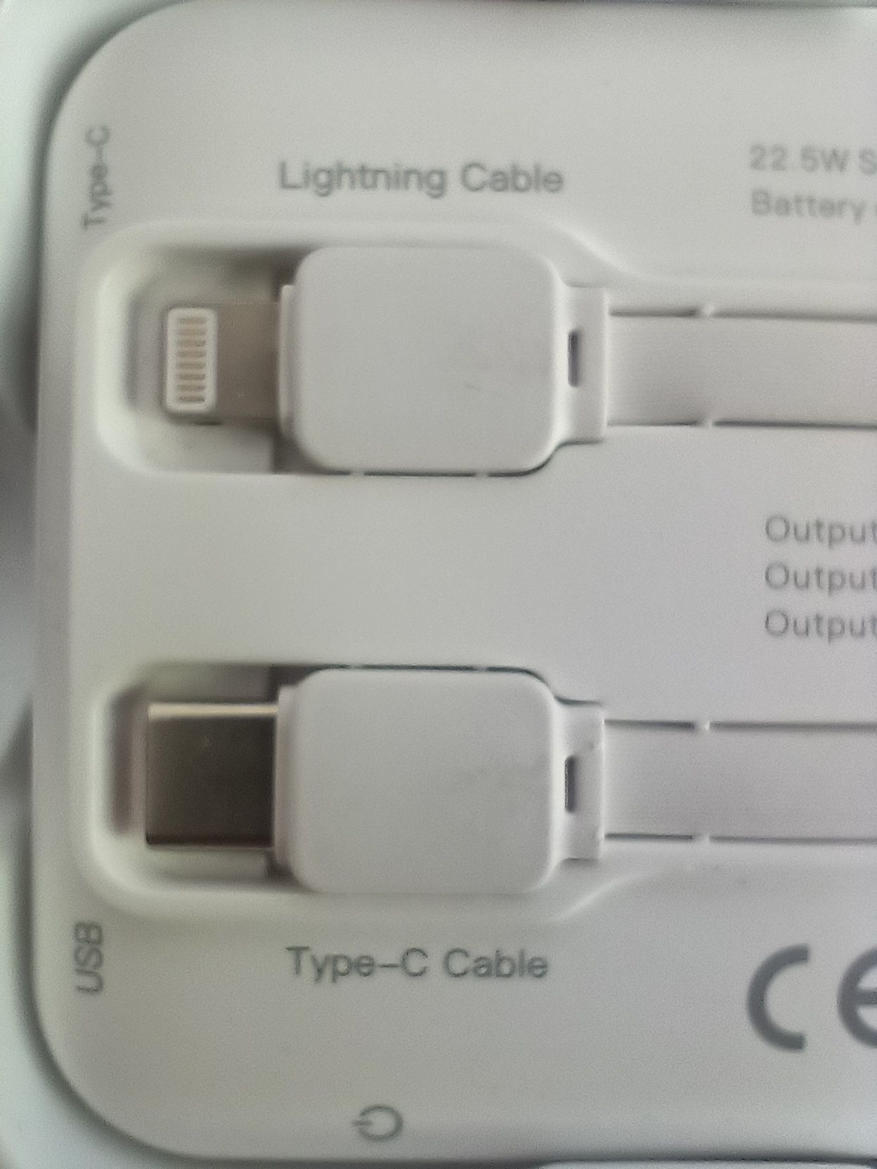 Повер Банк Power Bank 22.5W.  Зарядит 5 раз, iPhone, Type C, Micro USB