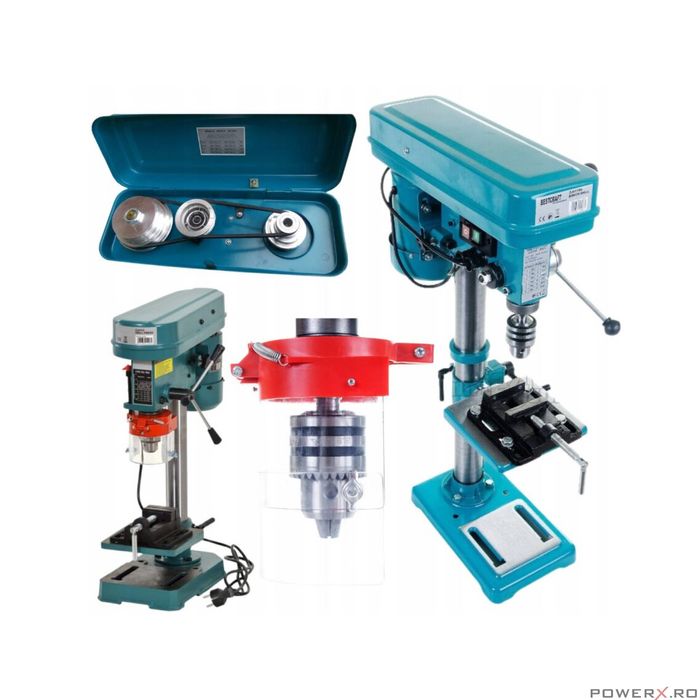 Masina de gaurit fixa cu coloana, de banc, 1450 W, 12 viteze, Kraft