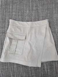 Fusta-pantalon  imitație piele intoarsa(mar.S)